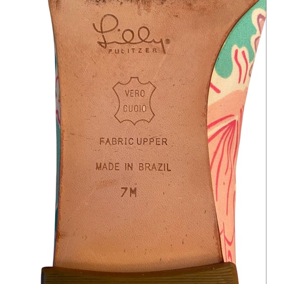 Lilly Pulitzer Floral Print Ballet Flats Size 7M - Picture 4 of 5